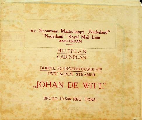 Hutplan/Cabinplan Johan de Witt