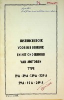 Bernard Moteurs - Instructieboek Bernard Moteurs type 19a-39a-139a-239a-29a-49a-249a. Voor het gebruik en onderhoud