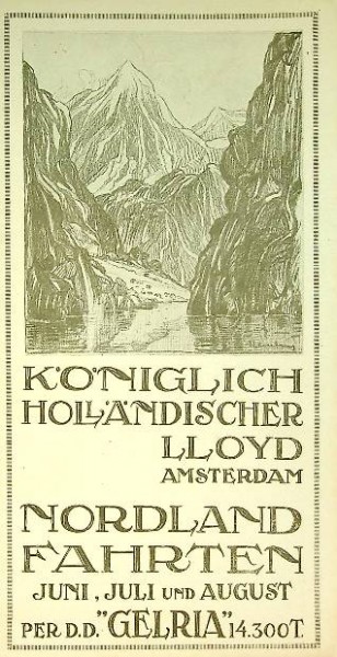 Brochure Koniglich Hollandischer Lloyd, Nordlandfahrten 1926