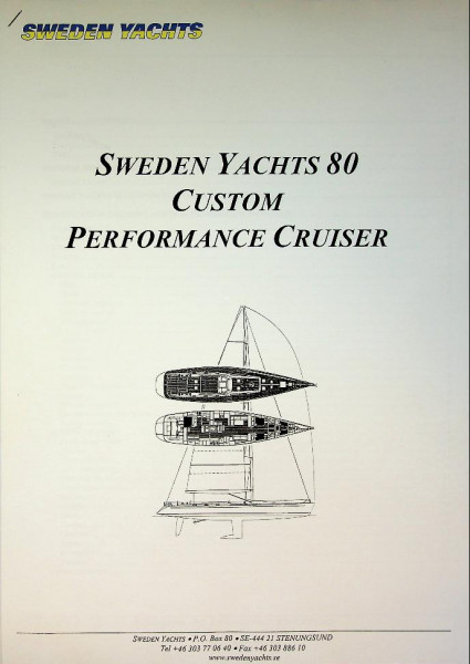 Specifications Sweden Yachts 80, 2000