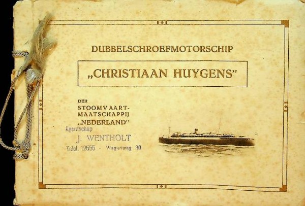Brochure Dubbelschroefmotorschip Christiaan Huygens