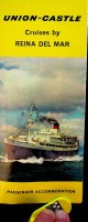 Union Castle Line - Brochure Union-Castle RMS Reina del Mar. Passenger accommodation