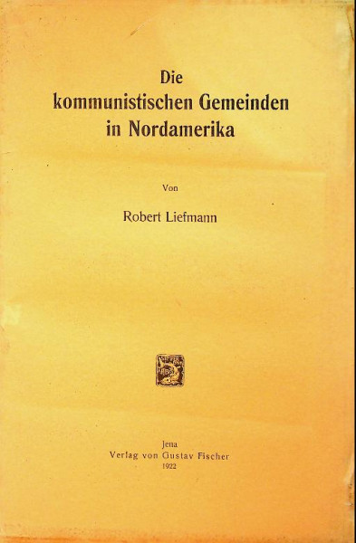 Die Kommunistischen Gemeinden in Nordamerika