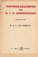 Verspreide geschriften van Dr J.G. Boekenoogen
