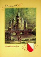 HAL - Menu Card Holland America Line De Haar Castle 1265