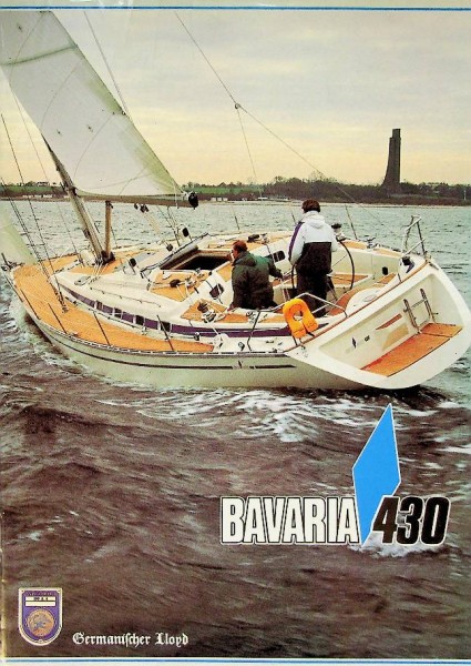 Original brochure Bavaria 430, sail boat