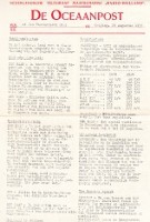 SMN - De Oceaanpost JP Coen 26 Augustus 1938. Via Radio Holland