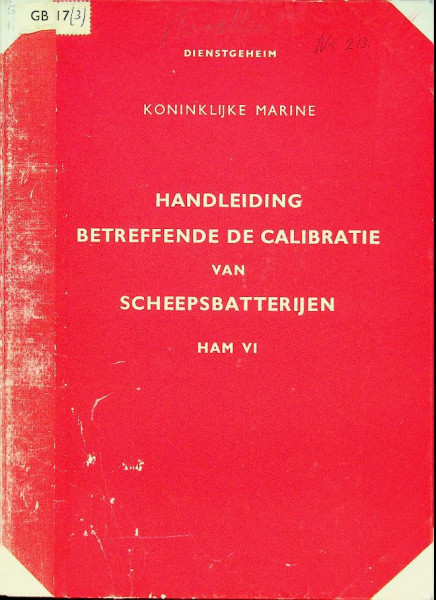 Handleiding betreffende de calibratie van scheepsbatterijen