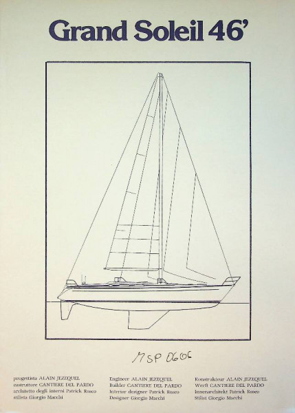 Original Brochure Grand Soleil 46 specifications and options