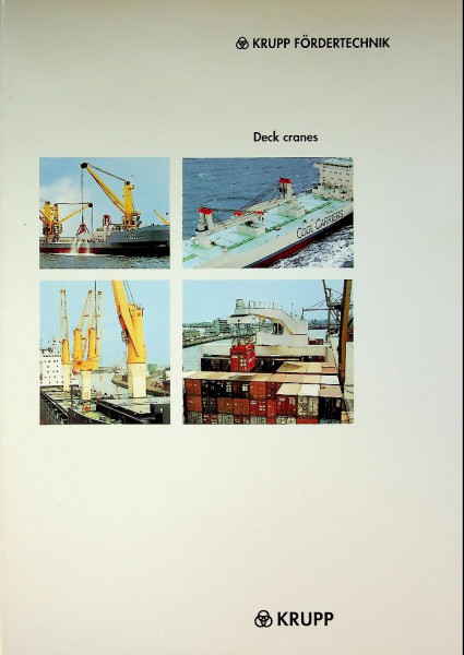 Brochure Krupp, Deck Cranes