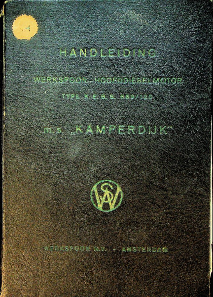 Ms Kamperdijk, handleiding Werkspoor Diesel KEBS 689/125