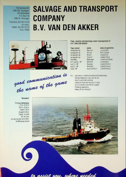 Brochure Salvage and Transport Comp. B.V. van den Akker