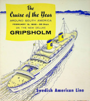 Swedish American Line - Brochure The Cruise of the Year Gripsholm