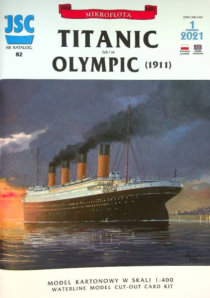Bouwplaat Titanic or Olympic 1911