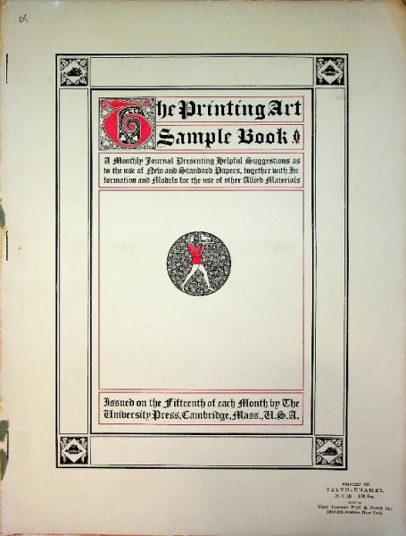 The Printing Art Sample Book, December 1911