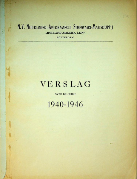 NASM verslag over de jaren 1940-1946