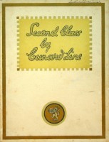 Cunard - Brochure Second Class By Cunard Line