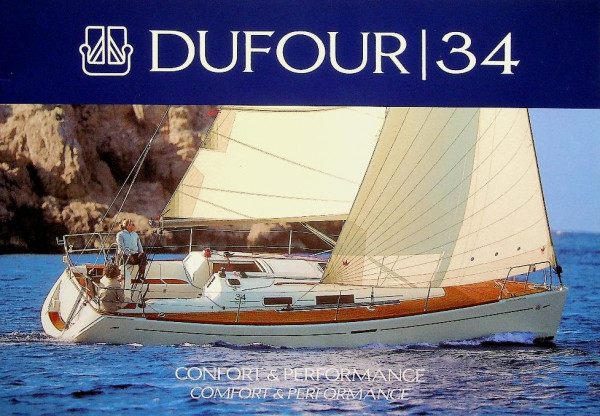 Original brochure Dufour 34 Sailing Yacht