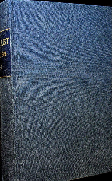 Navy List 1919, 2 volumes in 1 binding