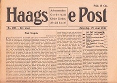 Haagse Post Zaterdag 29 Juni 1940