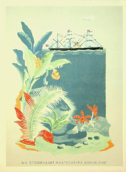 Menukaart SMN 1958 ms Oranje, ss Conrad