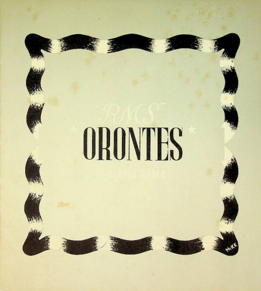 Brochure RMS Orontes Orient Line