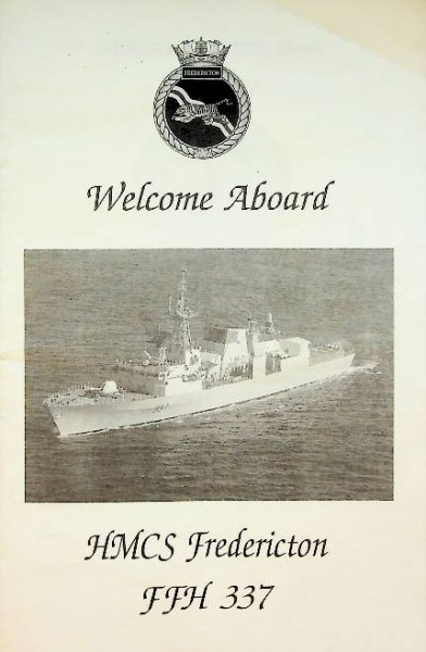 Welcome Aboard HMCS Fredericton FFH 337 Canadian Navy | Webshop Nautiek.nl