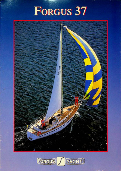 Original brochure Forgus 37 sailing yacht